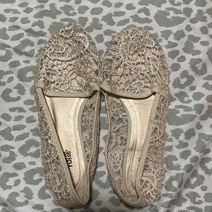 charlotte russe lace slip-on shoes